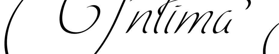 Intima Script Three Yazı tipi ücretsiz indir